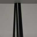 Curtain Rods for windows 32-62 inch, 5/8 inch Decorative Matte Black Splicing Heavy Duty Metal Curtain Rod set with Brackets