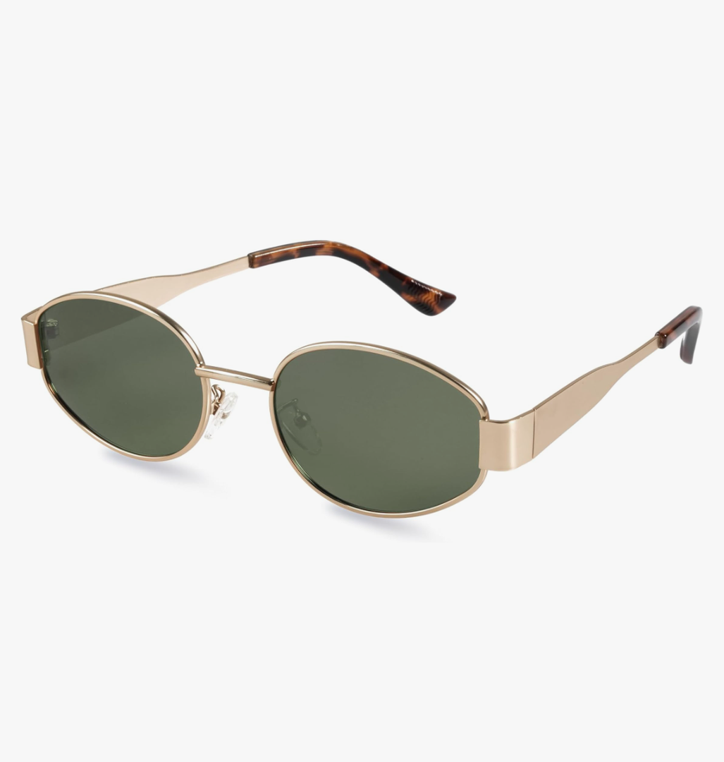 livho 2025 Trendy Oval Sunglasses - Stylish Polarized Shades for Everyday - Retro Metal Frames