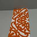 Alysheer Embroidered Decorative Throw Pillow Cover 20"x 20", Boho Mandala Modern Thick Embroidery Pattern, Durable Cotton Canvas Soft Cushion Case for Sofa Couch Bed Living Room (Burnt Orange)