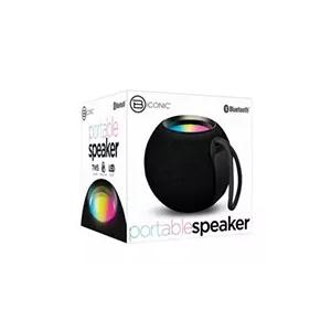 Biconic Round Bluetooth Portable Speaker - Black