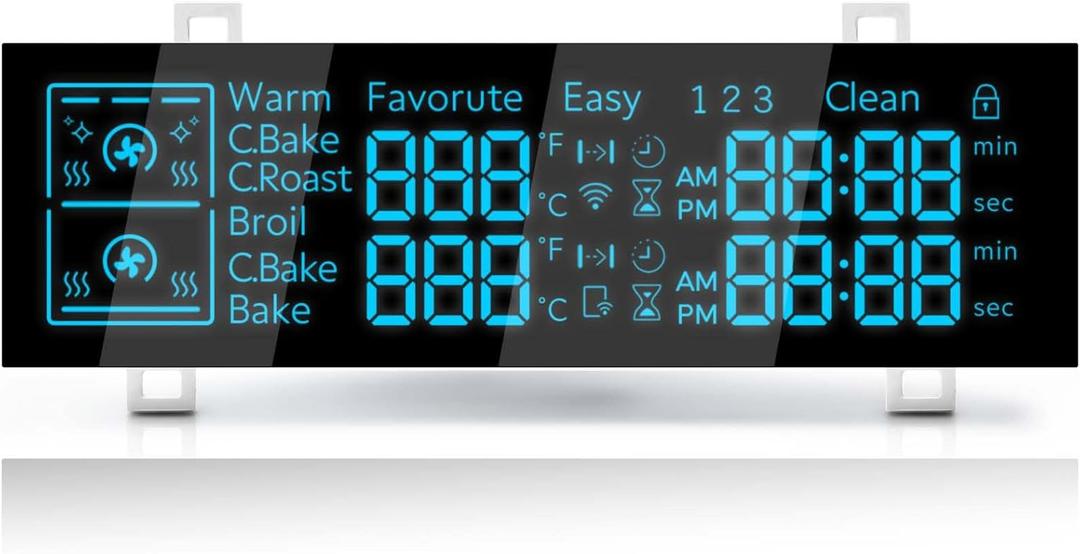 New Upgraded DE07-00131B Range LED Display Board Compatible with Samsung Electric Range -Oven/Stove Fits Model NX58K7850SS/AA NX58K7850SG/AA NX58M6850SG/AA NX58M6850SS/AA