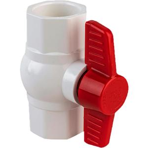LESSO 2'' PVC Ball Valves, Ball Valve Water Shut Off, 2 inch PVC Ball Valves Slip, Socket SCH40 White
