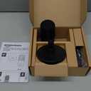 USB Condenser Microphone for Streaming, Recording, and Podcasting on PC, Plug and Play, Cardioid Pickup, Adjustable Stand with 360 Rotation, Clear Sound, 5.8 x 3.4 inches, Black