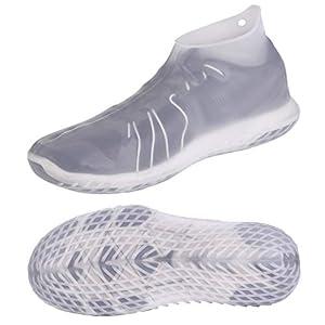 LEGELITE Reusable Silicone Waterproof Shoe Covers, No-Slip Silicone Rubber, Reusable Overshoes Protectors for Kids, Men and Women (Large)