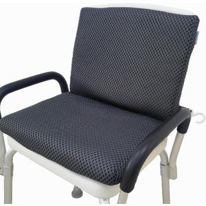 REEZEIVI Shower Seat Cushion with Backrest Cushion, Soft 4D Mesh Shower Chair mat with Non-Slip Design, Quick Drying and Washable Shower Chair pad, Design for Elderly, Senior, Handicap, Disabled