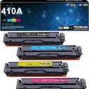 410A Toner Cartridges - Replacement for HP Color LaserJet Pro MFP M477fnw,M477fdw,M477fdn,M452dn,M452dw, M452nw,M477 M452 Series ( Black, Cyan, Magenta, Yellow)