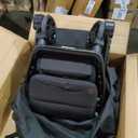 Bombi Bbee V2 Lightweight Baby Stroller - Premium Vegan Leather, One-Hand Fold, Infinite Recline, Aircraft-Grade Aluminum Frame, XXL Canopy, and Ample Storage Umbrella Stroller - Hickory