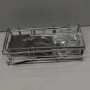 Over the Door Hanging Shower Caddy: Rustproof Hanging Organizer over the Door - No Drilling Bathroom Rack for Inside Shower Chrome