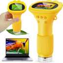 Kids Microscope - Ashfly 1000X Portable Microscope for Kids, Photo & Video Miniscope Pocket Microscope Gifts, 2'' Digital Screen | Ideal Easter Gifts 2026 for Boys Girls Age 3-12 (Orange)