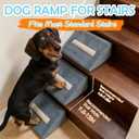 Foam Dog Ramp for Stairs, Low-Impact Climbing Dog Stairs for Senior Dogs