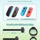 [2 Pack] Leg Strap for Nintendo Switch/Switch 2 - Sports Play Soccer/Switch Ring Fit Adventure, for Joy Cons Switch Controller Game Accessories,Adjustable Elastic Strap,Two Size for Adults & Children