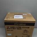 10 Inch Pool Sand Filter Pump for Above Ground Pools, 2220 GPH 1/4 HP Filtration System with 6-Way Valve, 30 lb Tank, Hose Adapters, 115V
