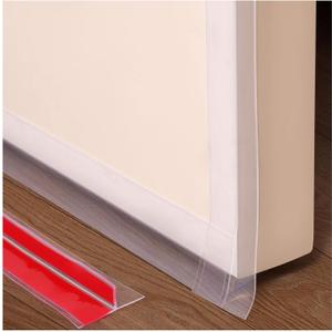 Benory 20Ft T-Shaped Silicone Weather Stripping Seal, Door Seal Tape for Doors and Windows, Blocks Cold Drafts and Reduces Noise (1.38"W x 20Ft, Clear)