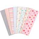 obeoby Pink Cute Headbands for Women, Stripe Heart Hairbands for Mom Gifts Spring Summer Outfit Non Slip Cotton Sports Hair Bands (Floral Series1)