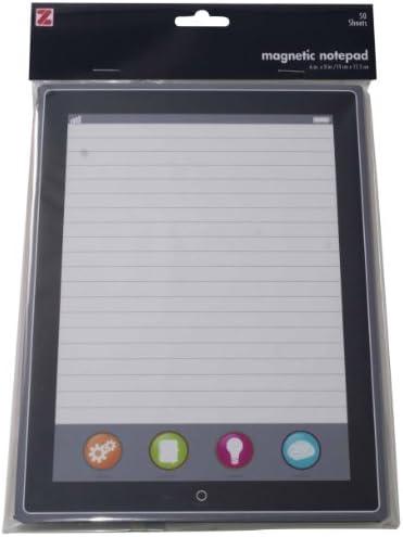 Advantus Magnetic Sticky Tech Notes, 6 x 8 Inches, 50 Sheets, Tablet Design, Multicolored (Z22190)