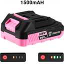 Power Drill Cordless: DEKOPRO Pink Cordless Drill 20V Electric Power Drill Set Tool for Women Drills with Battery and Charger 20 Volt Drills Driver Kit