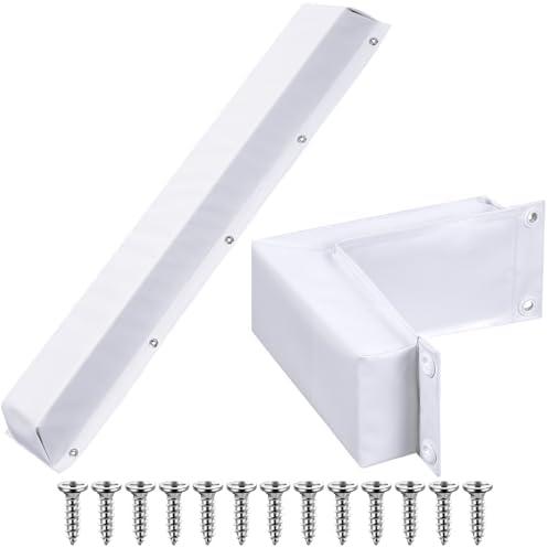 Innconee 1pcs 48 Inch Dock Bumpers and 1pcs Corner Dock Bumpers Guard with Screws for Boat Grade Pads for Vertical Poles, Horizontal Deck or Pier Fenders