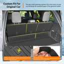 powoq Cargo Mat Compatible with 2025 2026 Ford Expedition Lincoln Navigator Cargo Liner Trunk Mat Back Seat Protector Replacement for 2025 2026 Ford Expedition Accessories (Trunk Mat+Backrest Mats)