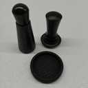 Coffee Espresso Tamper 51mm with WDT Tool Calibrated Spring Loaded, Coffee Tamper with Silicone Tamper Mat,Black Espresso Distribution Tool,Stainless Steel Base Tamper for Espresso Coffee Machine
