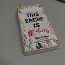 Best Teacher Ever Socks “This Teacher Is Off Duty” Sole Women's One Size 6 - 11
