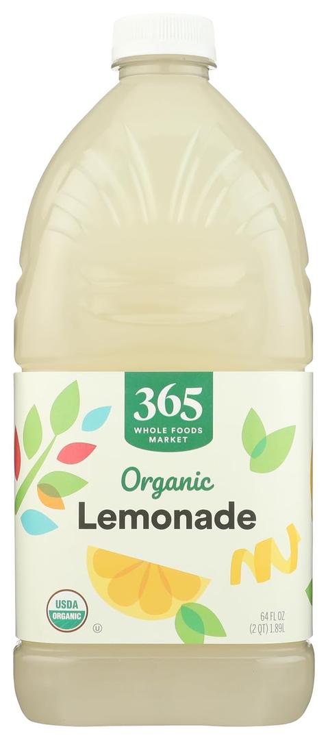 2 x 365 by Whole Foods Market, Organic Lemonade, 64 Fl Oz (EXP 02/25/27)