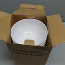 12 Pcs Unbreakable Cereal Bowls Set, 26 Oz Wheat Straw Bowls Set, Microwave & Dishwasher Safe Bowls for Kitchen, Reusable Plastic Bowls for Soup, BPA Free, White (NON-CERAMIC)