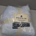 PAVILIA Sherpa Fleece Throw Blanket for Couch, Light Blue, Plush Soft Fuzzy Sofa Blanket, Cozy Reversible Winter Throw for Women Men, 50x60 Inches