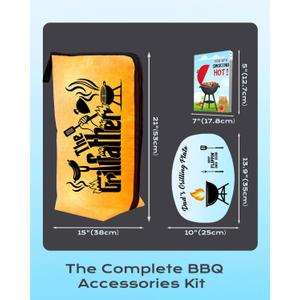 2 x BBQ Resting Bag & Tray Barbecue Accessories Gifts for Dad, Christmas & Father's Day Smoker Outdoor Kitchen Grilling Tools Blanket & Serving Tray Gifts for Daddy Regalos para Papa