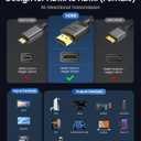 Silkland 8K HDMI Extension Cable 3.3FT/1M HDMI Extender 2.1, 8K@60hz 4K@120hz HDMI Male to Female Adapter,Ultra High Speed 48Gbps HDMI Cord Compatible with Fire Stick Roku TV Blu-Ray Laptop PS5/4 Xbox