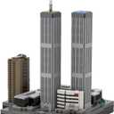 FALAGIL World Trade Center Building Blocks, Landmark New York City Collectible Architecture Model Kit to Build and Display, Home Office Decor, Great Gift for Adults & Teens(1107 Pieces)