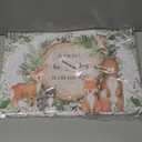 50 Pieces Paper Placemats for Woodland Baby Shower, 11"x17" Forest Animals Disposable Table Place Mats, Woodland Animals Baby Shower Decorations.