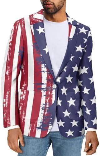 Dremagia Blazer for Men Regular Fit Suit Jacket Sport Coats with Pocket One Button Formal Dress Jacket, XL