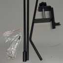 Juegoal Heavy Duty Deck Hook with 2 Inch Non Slip Clamp, 25 to 36 Inch Extended Reach Deck Hook, Adjustable Rail Pole Plant Bracket for Hanging Bird Feeder, Plants, Lanterns, Wind Chimes