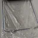 Waltsun Acrylic Serving Tray with Handles Ottoman Countertop Decorative Tray Serving Tray Spill-Proof Tray for Coffee Table Living Room Bedroom 16 x 9 x 0.8 inches - (Transparent Color)