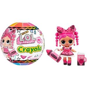 LOL Surprise Loves Crayola Tots - Collectible Doll, 7 Surprises, Crayon Color Theme, Limited Edition Small Doll, Great Toy Gift for Girls Ages 3+