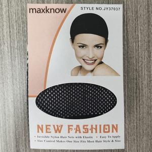 Wig Caps, 3 Pieces Mesh Wig Cap Net Closed End Elastic Hair Mesh Net, Weaving Hair Net for Women Girls (Black)