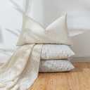 Leather Pillow Covers 12x20 Set of 2 Linen Style Black Lumbar Pillow Covers Neutral Farmhouse Cushion Covers Waterproof Pet Hair Resistant Durable Easy Clean for Home Multi Scene Decor