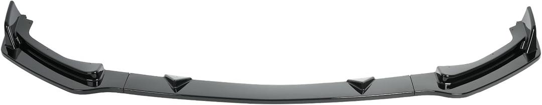 KHK Front Bumper Lip Spoiler for 2014-2017 Infiniti Q50 Base Spoiler Splitter 2015 2016,Glossy Black ABS Air Dam Front Splitter Body Kit Accessories