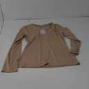 MANGOPOP Deep V Neck Long Sleeve Shirts for Women Sexy Slim Fitted T Shirt Tops 

M