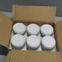 NETANY 6-pack 16oz Glass jars with Airtight Lids, Overnight Oats Containers with Lids, Wide mouth Mason Salad jars, Glass Food Storage Containers for Snacks Yogurt Spice Sugar-White