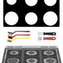 Stove Top Protector liner For 30" GE Cafe Gas Range Model CGS750P2MS1 CGS750P4M2W2 CGS750P3MD1 CGS750M2NS5 6 Burner Thickness Reusable Stove Burner Covers