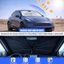 BONULI Car Windshield Sun Shade Umbrella for Honda Pilot 2016-2024