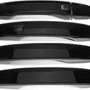 ABS Car Exterior Door Handle Cover Set Outside Door Handle Cover Compatible with Kia Soul GT 2020-2025 Accessories (Glossy Black Style, A)