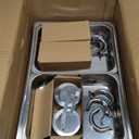9Qt Chafing Dishes for Buffet, 4 Pack Silver 304 Stainless Steel Chafing Dish Sets, Food Warmers for Parties,Complete Buffet Servers and Warmers with Multiple Size Pans to Keep Food Warm