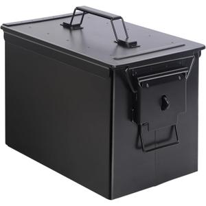 Ammo Can&Ammo Case Storage Box,Metal Ammo Box,Fireproof/Waterproof/Airtight/Used for Storage 30 & 50 Cal Ammunition, 340 * 205 * 265mm