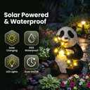 10.3 Inch Large Solar Garden Panda Statue
