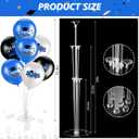 4 Set Graduation Party Balloon Stand Kits for Table Centerpieces Balloon Tables Holders with Congrats 2026 Graduation Party Decorations for School College Photo Props(Blue)