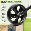 2-Wheel Golf Pull Cart Lightweight Foldable Golf Push Cart with Durable Steel Frame, Adjustable Web Straps, Compact Design for Walking Golfers