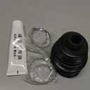 2 CV Boot Kits (Axle Boot Kits) with 4 Stainless Steel Clamps and 1 Grease Tube  Universal CV Joint Boot for Axle Shaft Size 19mm-24mm, Protects CV Axle