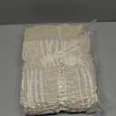 Amélie Home Checkered Knit Throw Blanket for Couch, Chenille Texture Decorative Soft Blanket for Sofa & Chair, 50"x60", Khaki & White